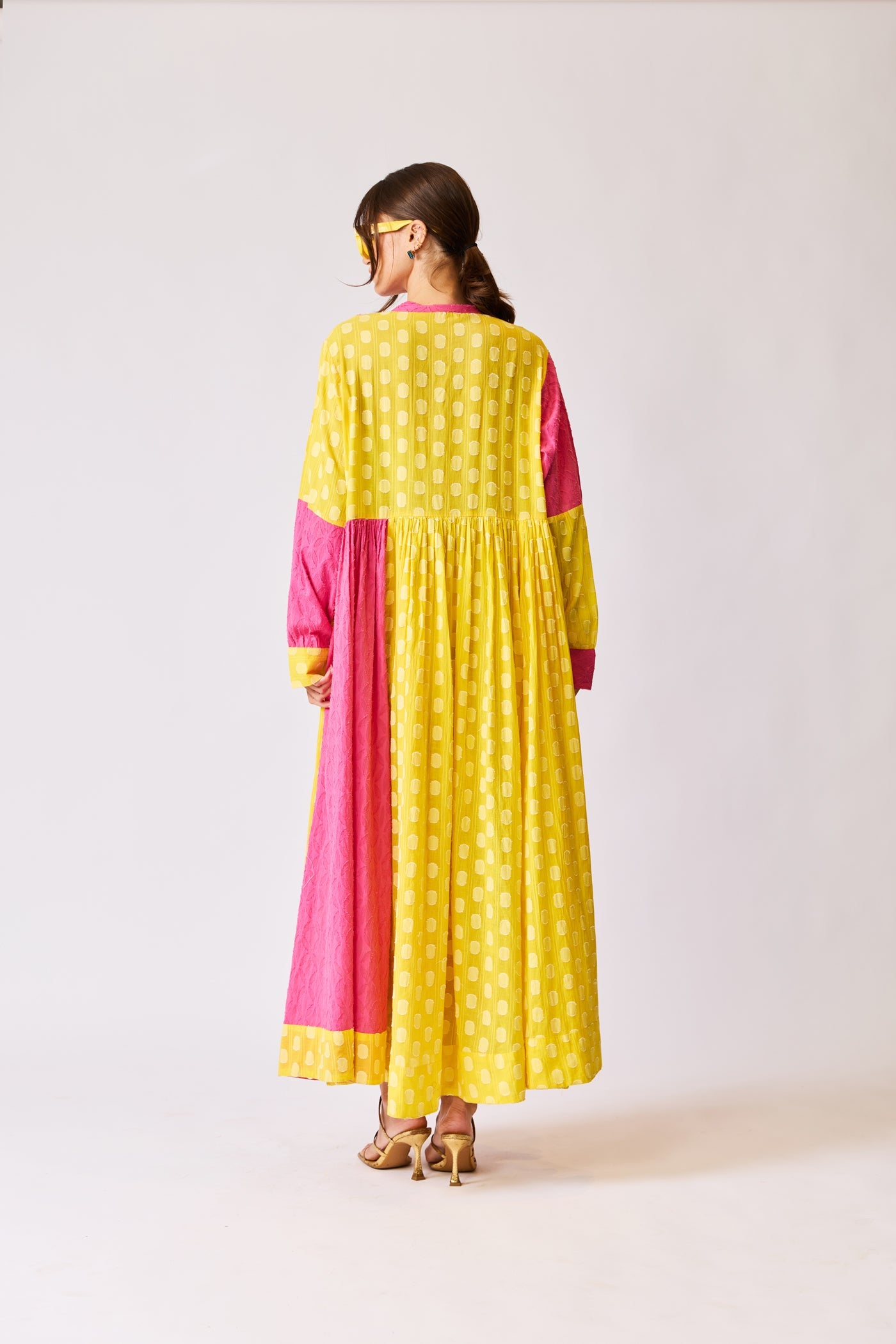 Bohemian Color-Block Maxi Dress