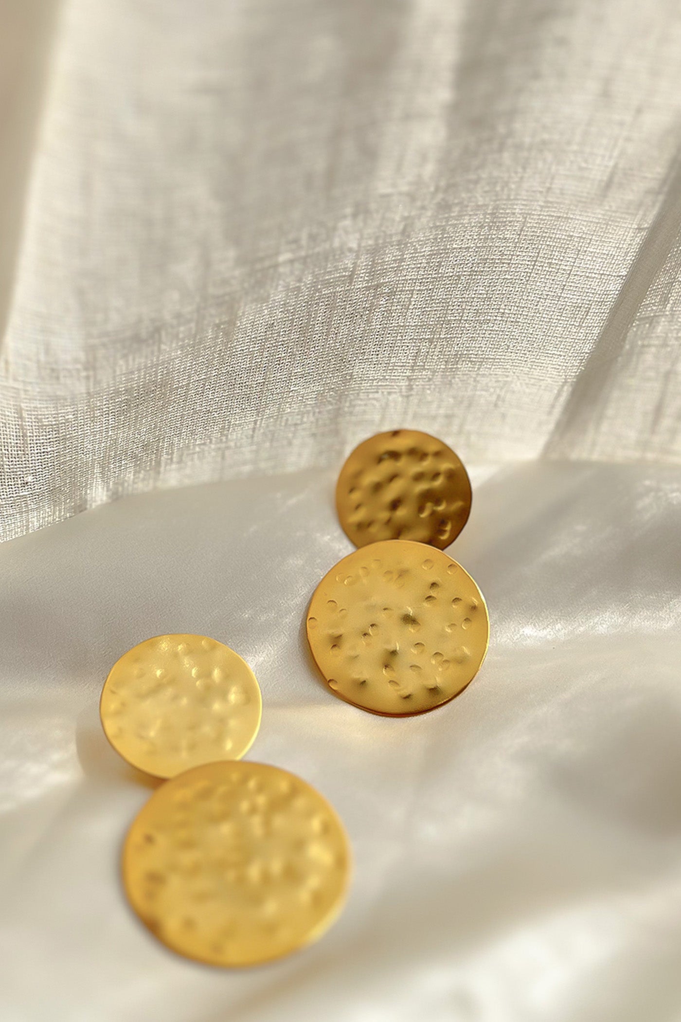 Golden Disc Earrings