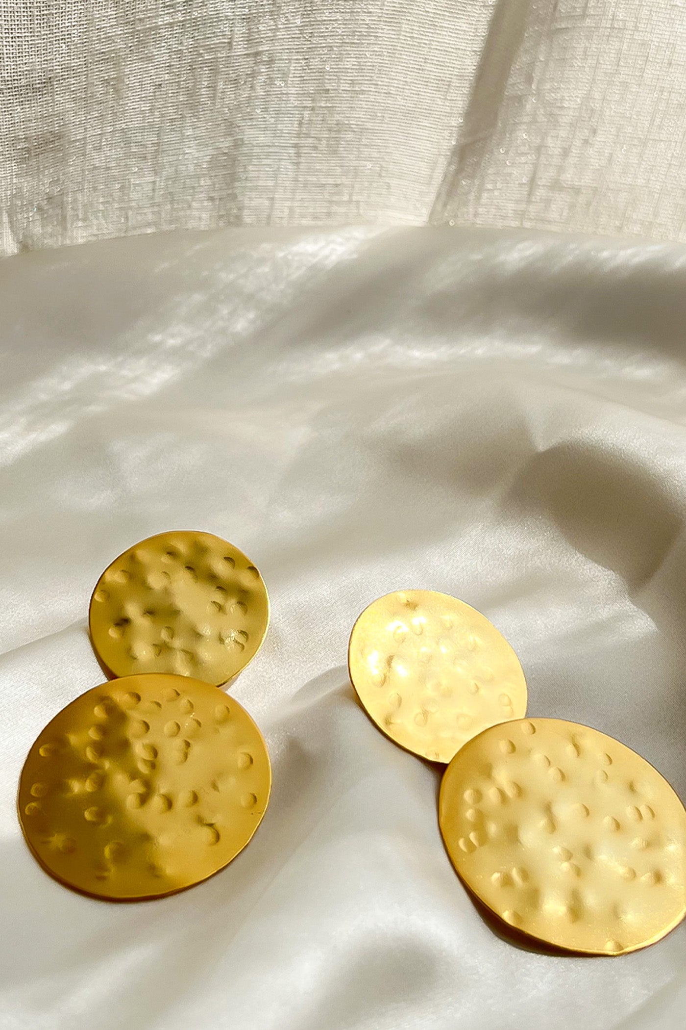 Golden Disc Earrings