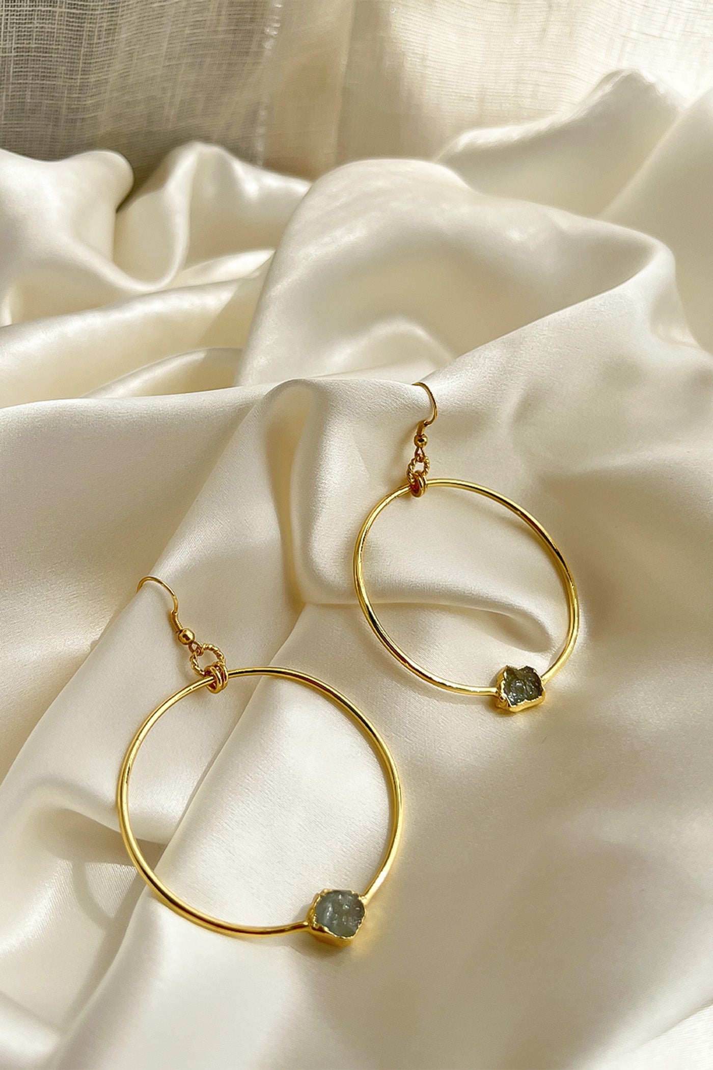 Crystal Halo Hoops