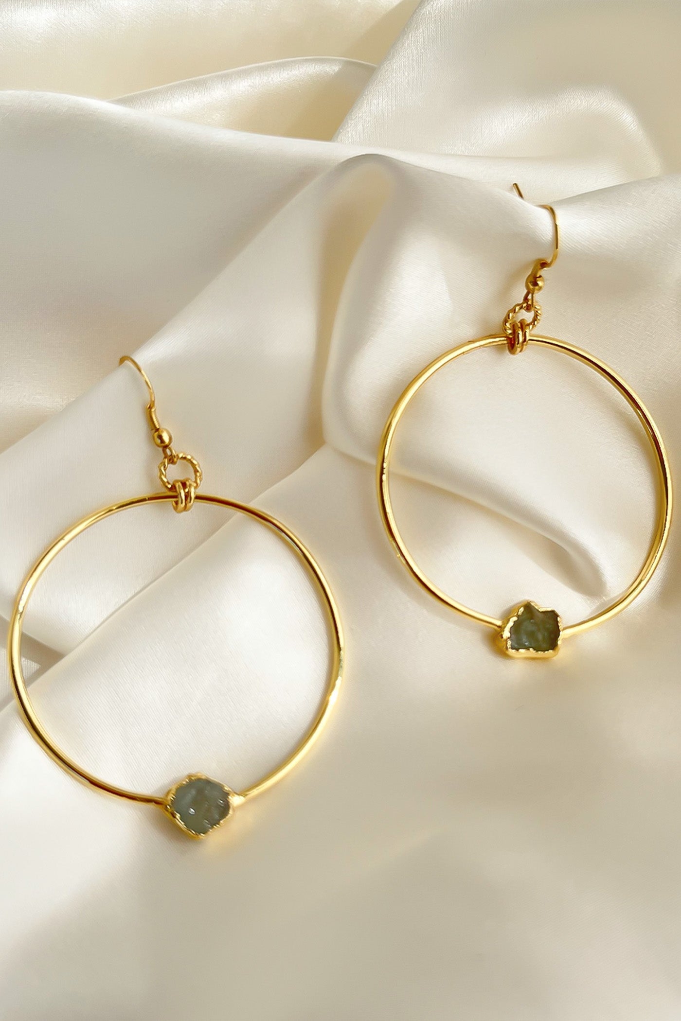 Crystal Halo Hoops