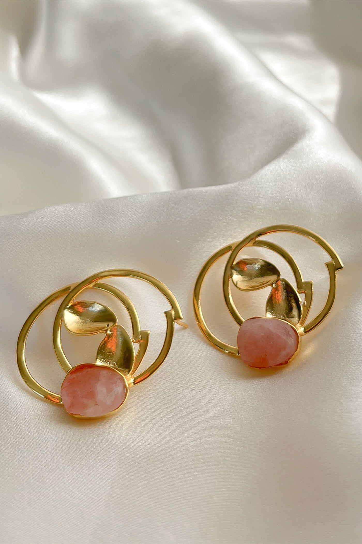 Blush Pink statement earrings