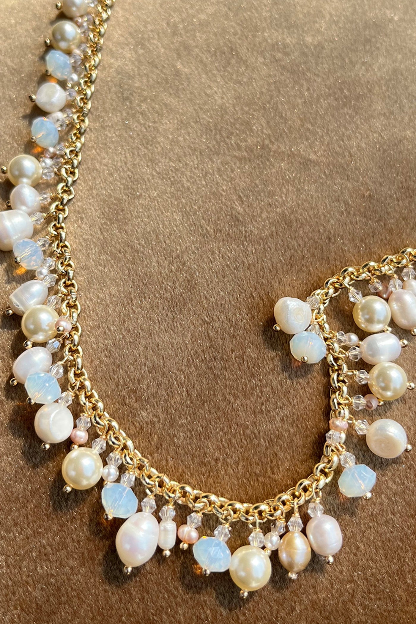 Baroque and Shell Pearl Long Necklace