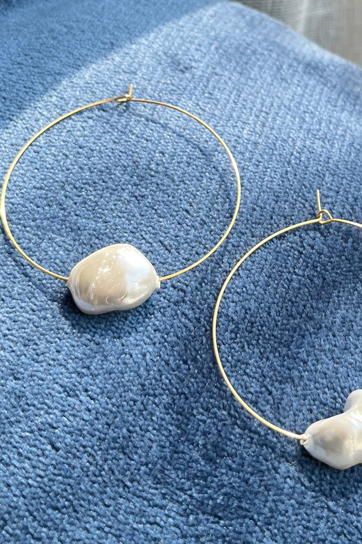 Pearl Hoop Earrings