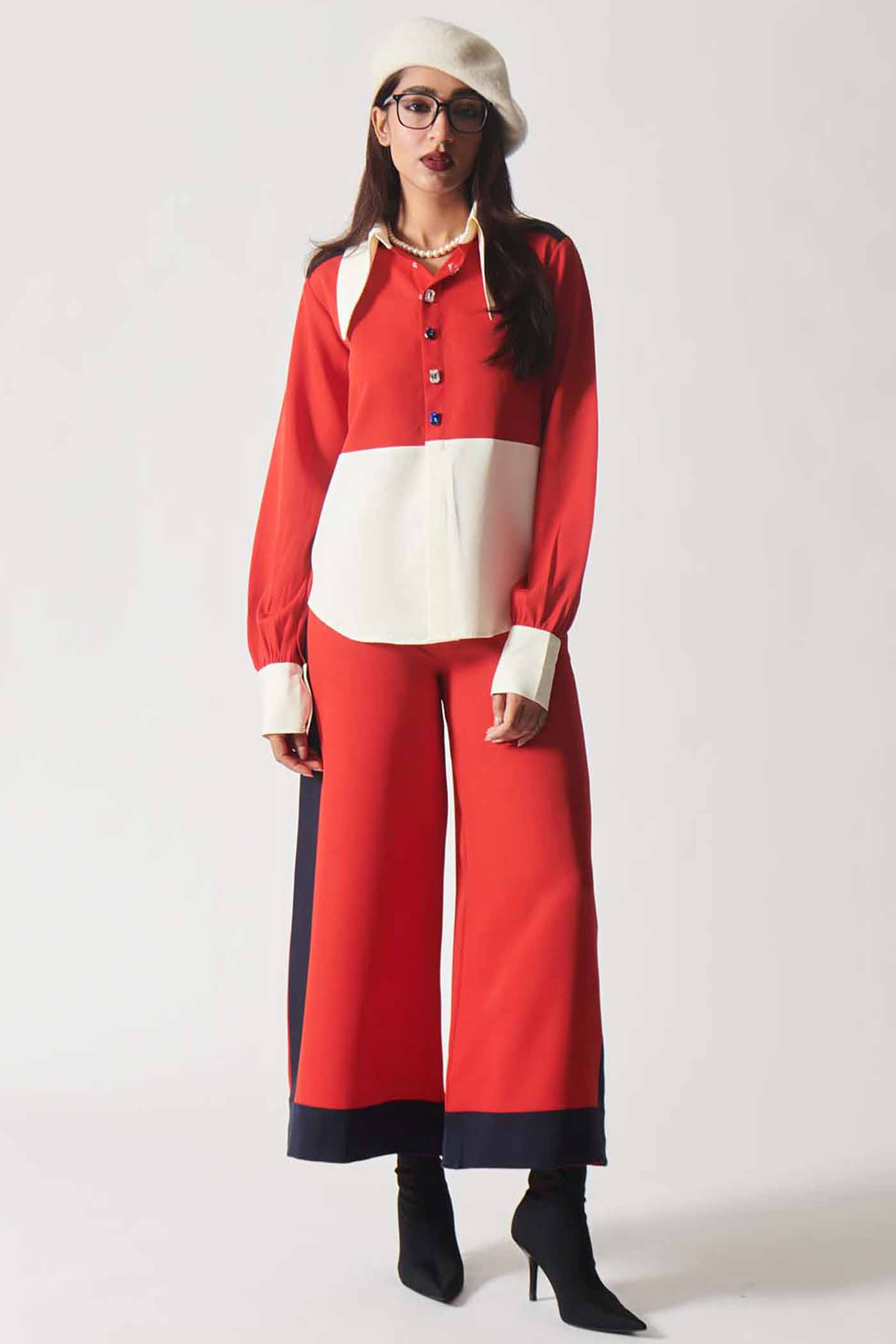 Regal Long Collar Co-ord