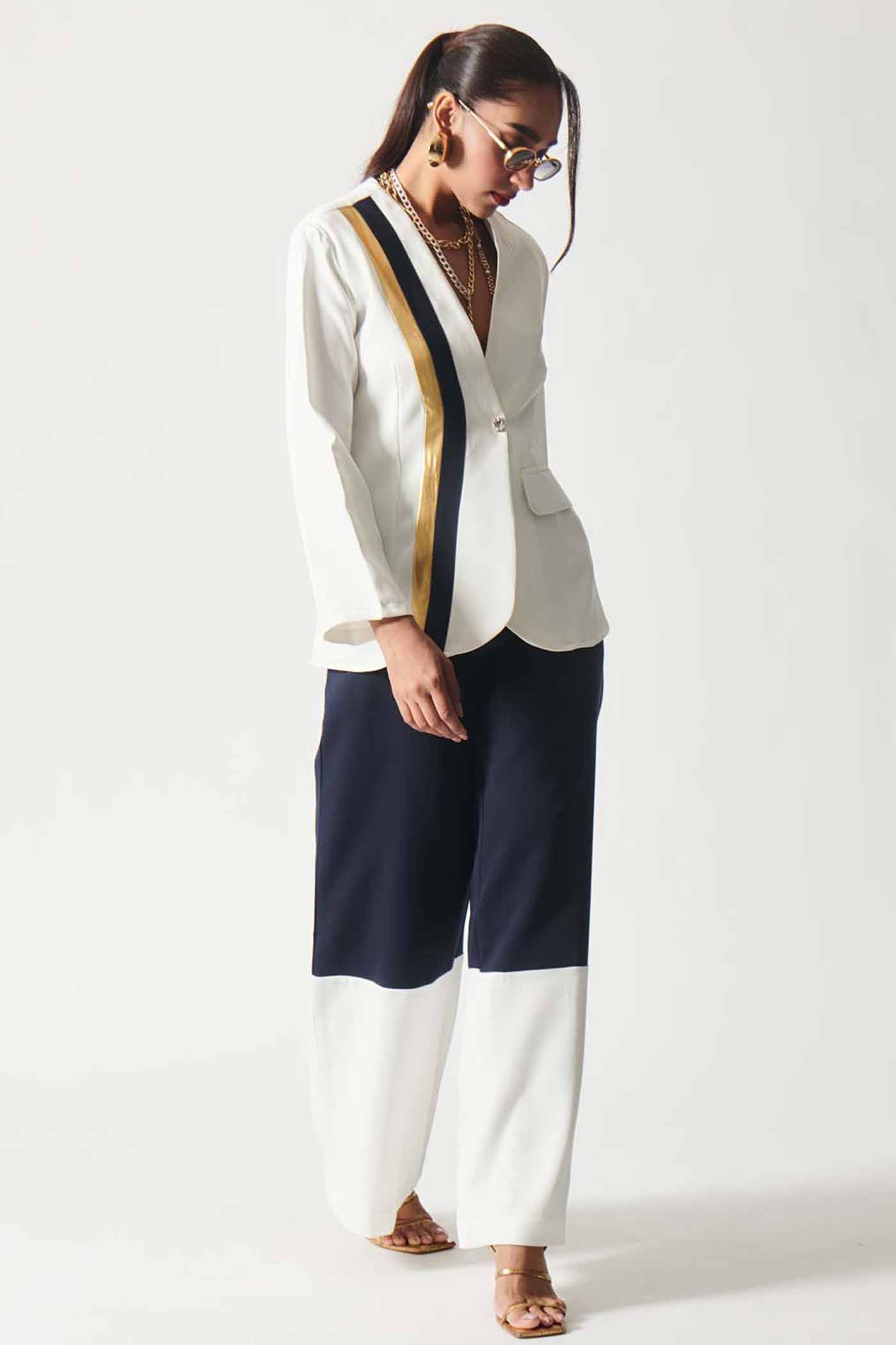 Gold Rush Navy Blazer