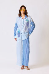 Azure Horizon Embroidered Co-ord