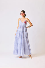 Seaside Blossom Maxi Dress