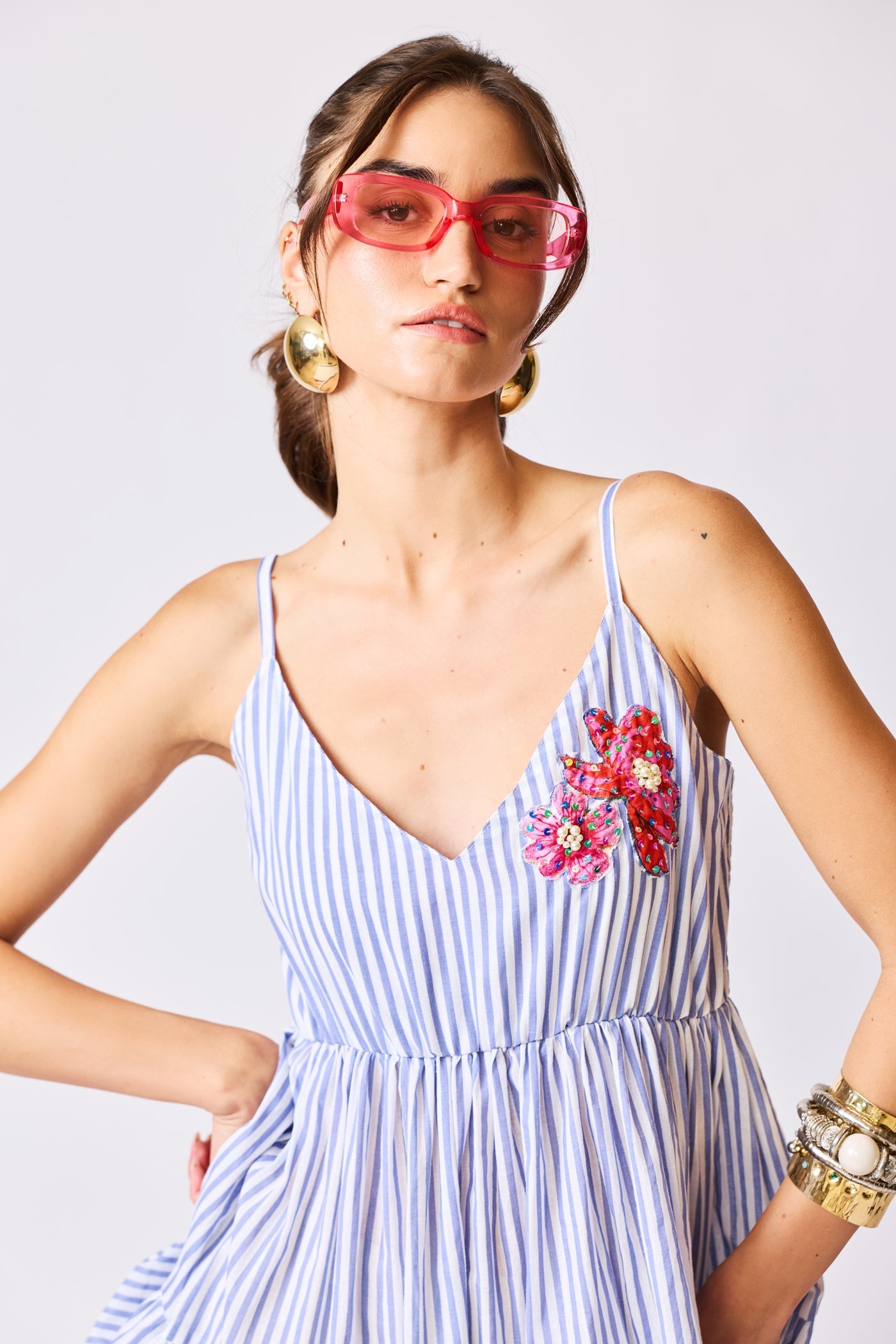Seaside Blossom Maxi Dress
