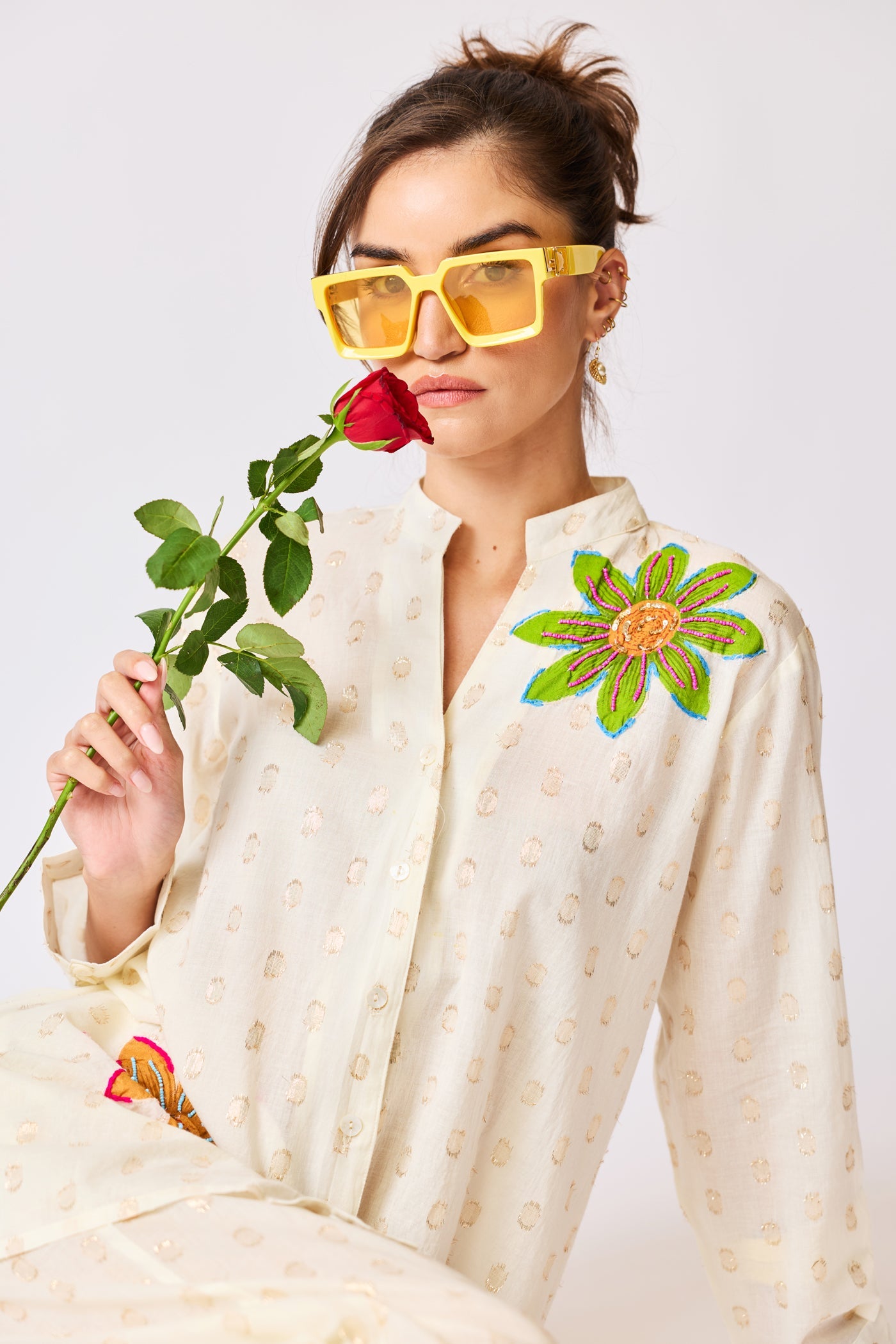Ivory Bloom Pant