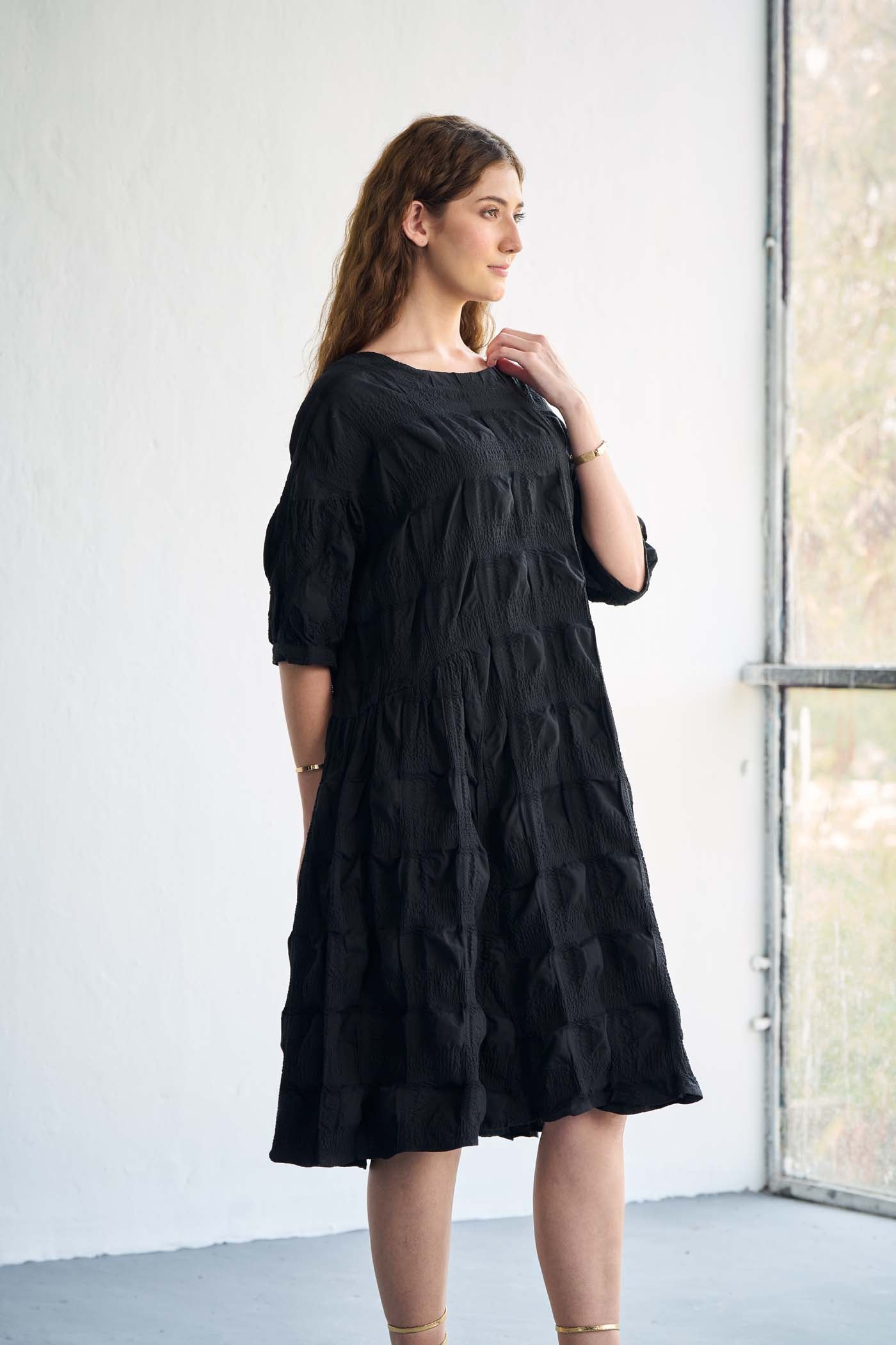 Oversize crinkle textured tunic