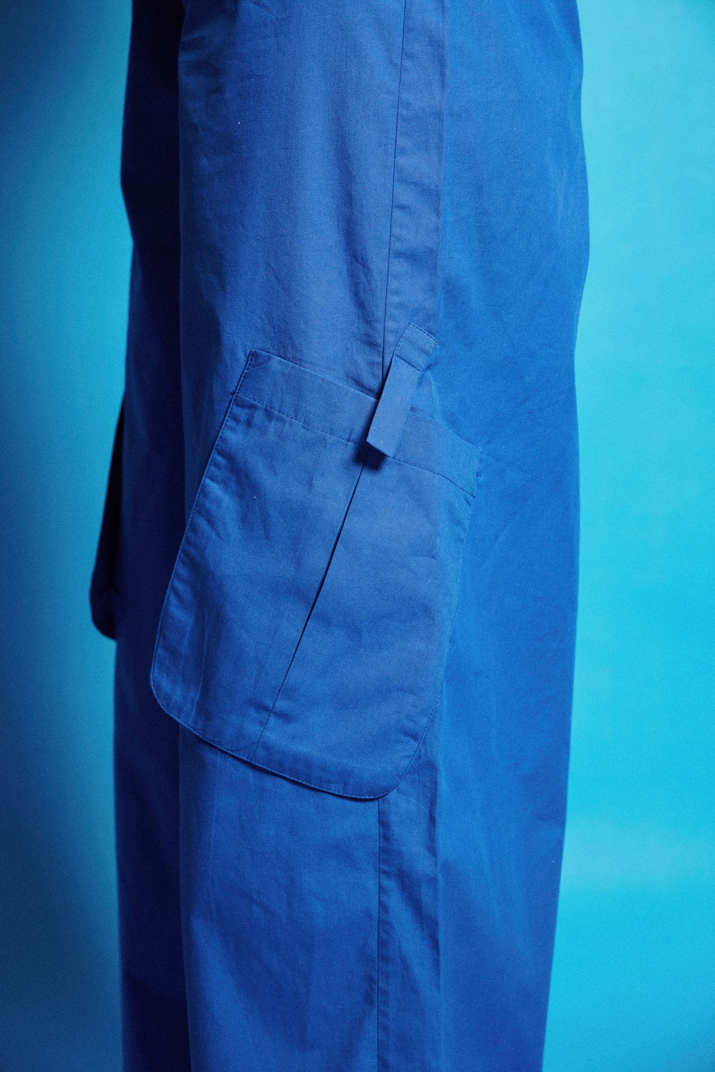 Poplin Cobalt Blue Cargo